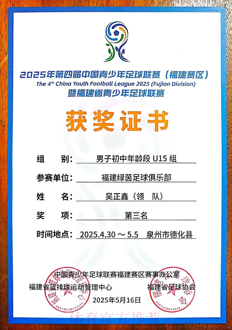 谭杰、青苗联赛斩获2025亚足联草根足球大会重要奖项